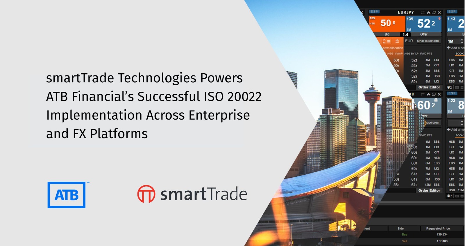 smartTrade Technologies Powers ATB Financial’s Successful ISO 20022 Implementation Across Enterprise and FX Platforms